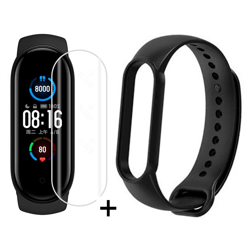 Xiaomi Mi Band 5 Reloj Inteligente Smartwatch + Film + Malla Negra de Regalo