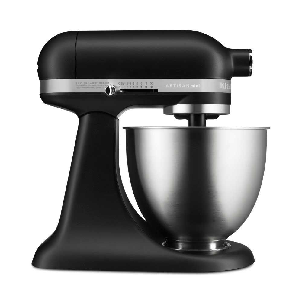 Batidora de Pie KitchenAid 250W 3,5Lts 10 Velocidades Artisan Mini Negra