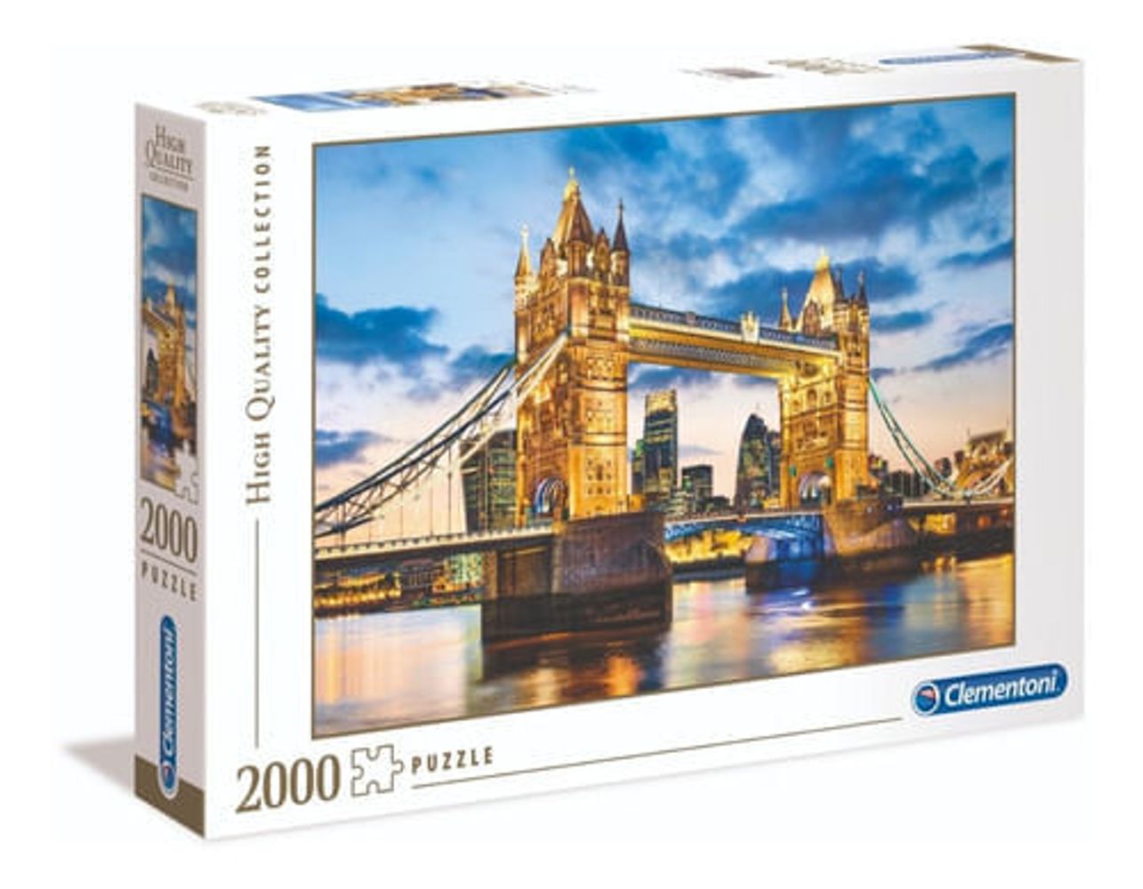 Clementoni Puzzle „Tower Bridge At Night“ – 1000 Teile Für Erwachsene, 70 X 50 Cm – Made In Italy