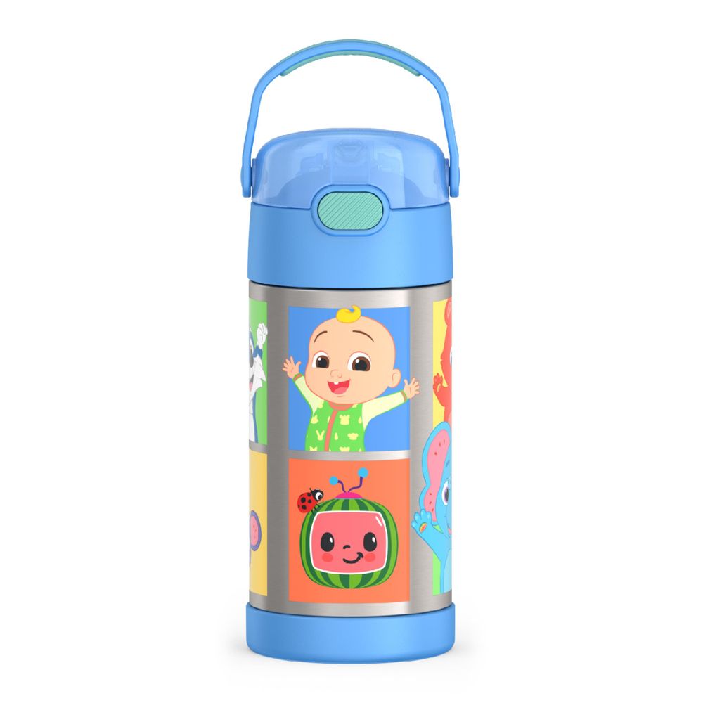THERMOS FUNTAINER - Botella De Agua Con Pajilla, 12