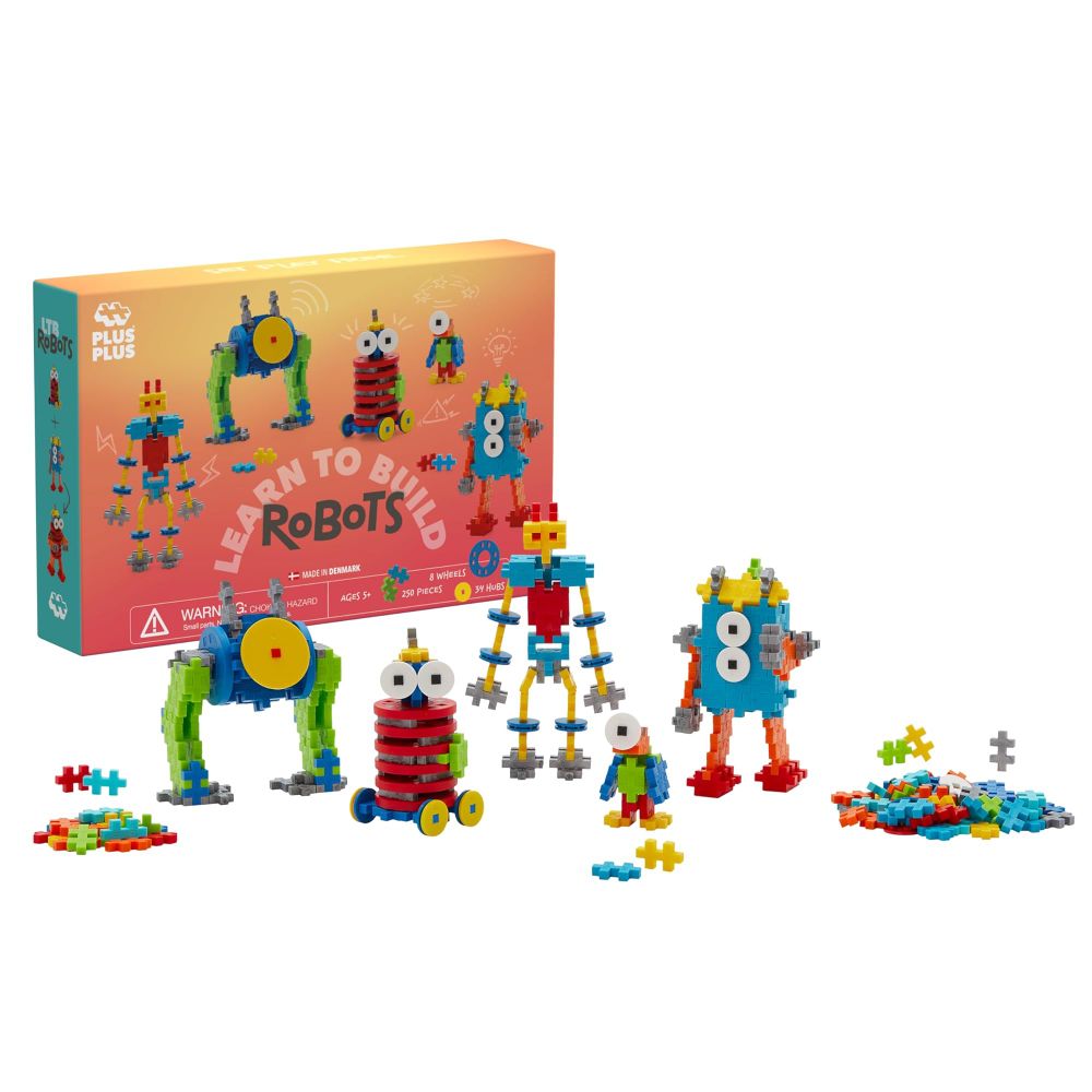 Plus Plus Mini Building Blocks Robots 250 Pieces