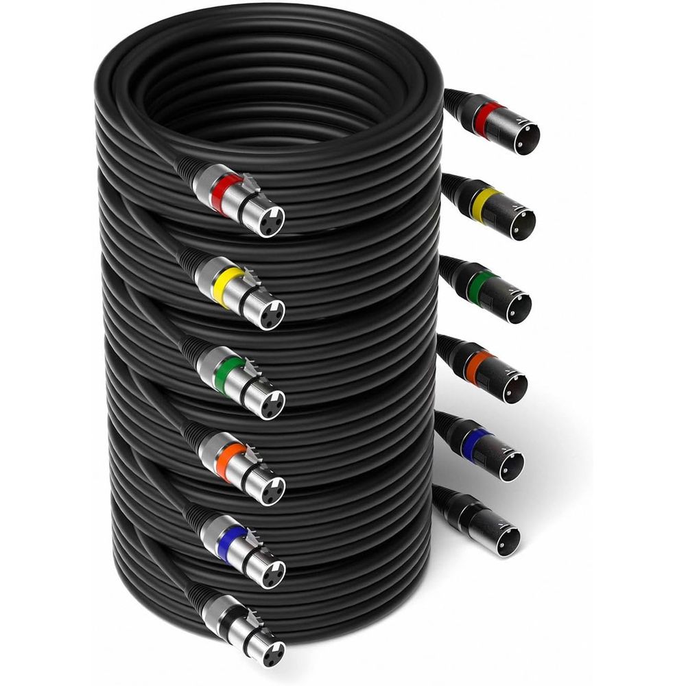 OseTub Paquete de 6 cables de micrófono XLR