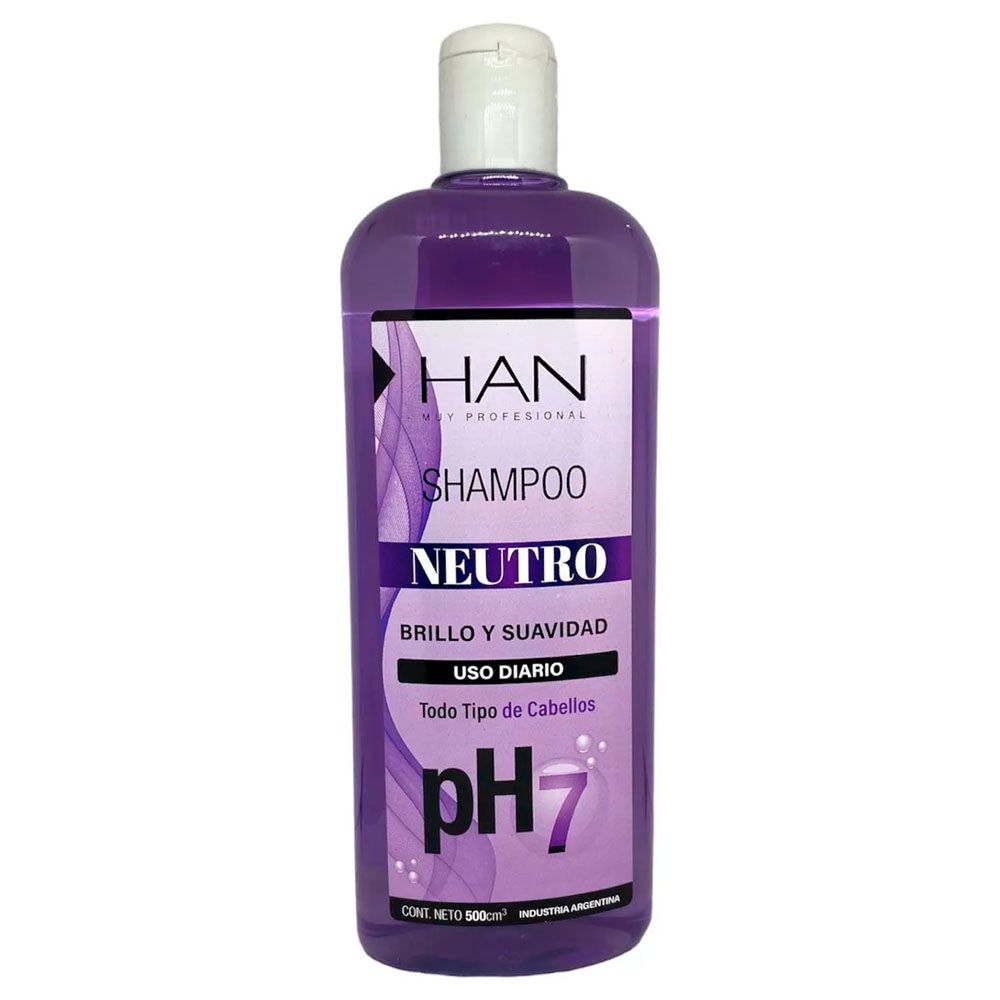 Han Shampoo Neutro Uso Diario Ph 7 Cabellos Normales 500 Ml