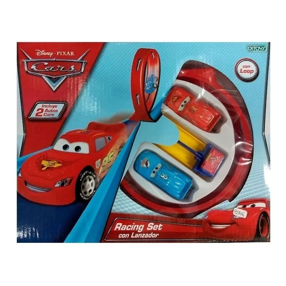 Cars Pista Con Lanzador Y Autos Ditoys Autitos Juguete