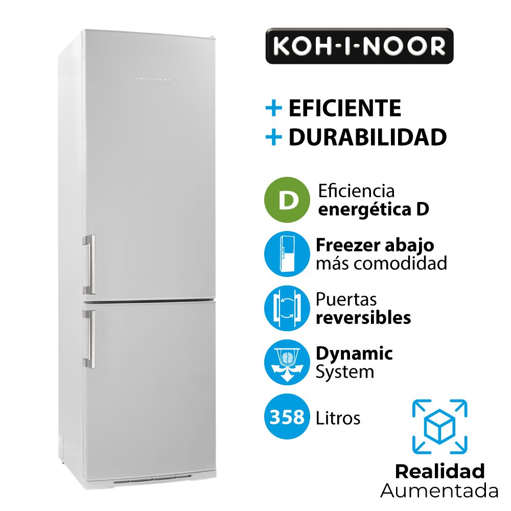 Heladera KOH-I-NOOR Cíclica 358 L. Blanco KHG40/9