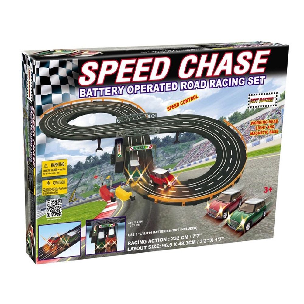 Road Racing Battery operated. Full Speed Chase Electric Power Road Racing Set. Full Speed Chase Electric Power Road Racing Set 6669. Polistil High Speed Chase track.