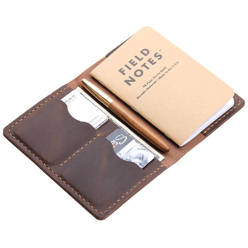 Funda De Cuero Vintage Para Cuadernos Moleskine Cahier - Hecha A Mano, Con Bolígrafo Y Cuaderno, Ideal Para Viajes