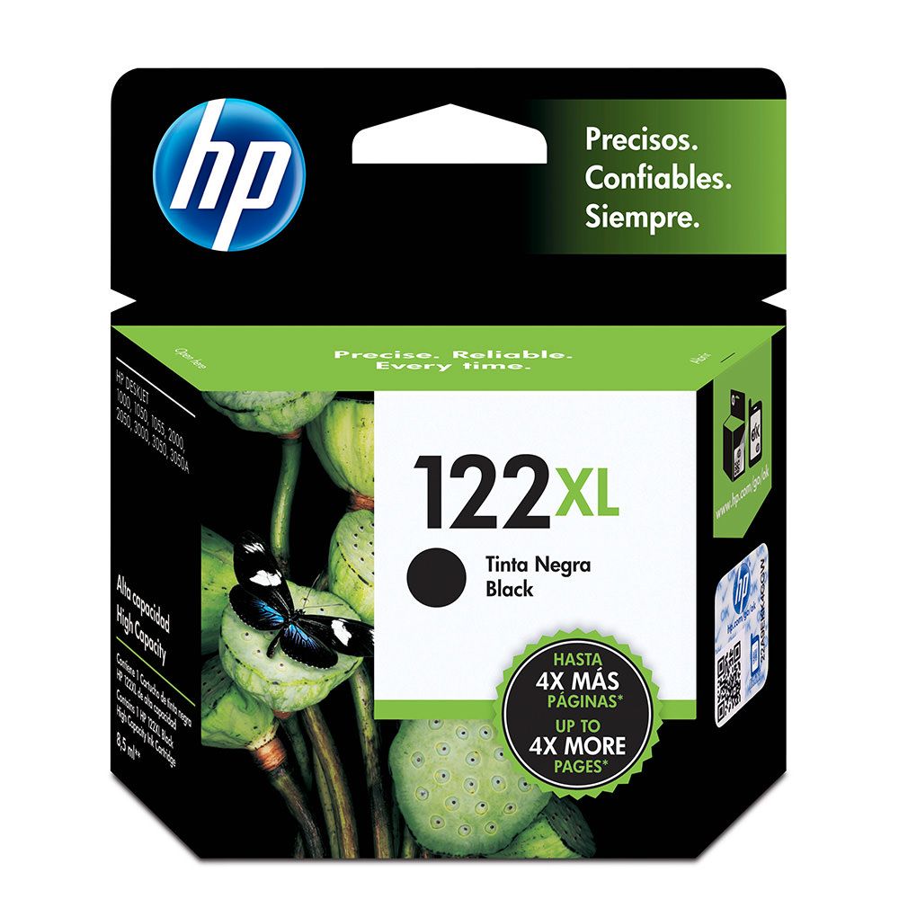 Cartucho HP 122XL de tinta negra