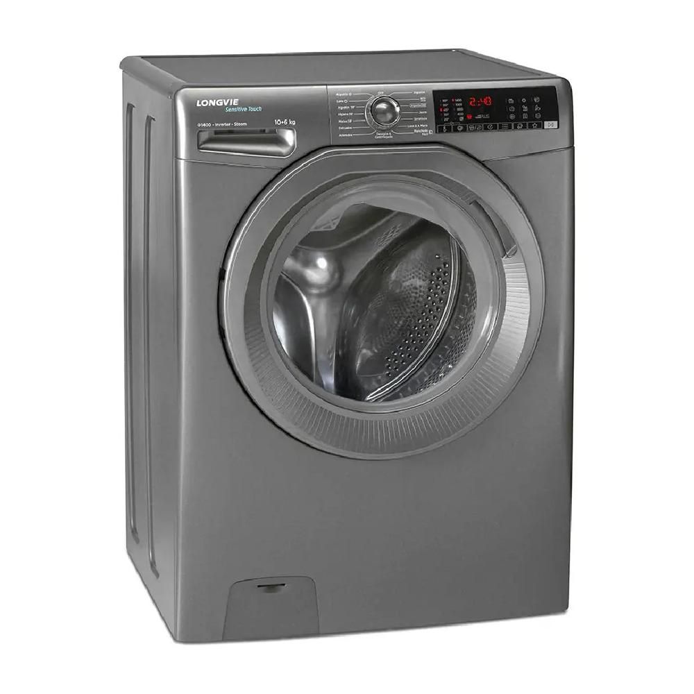Lavasecarropas Inverter Longvie L3d41066dmbr Plata 10kg/6kg Gris