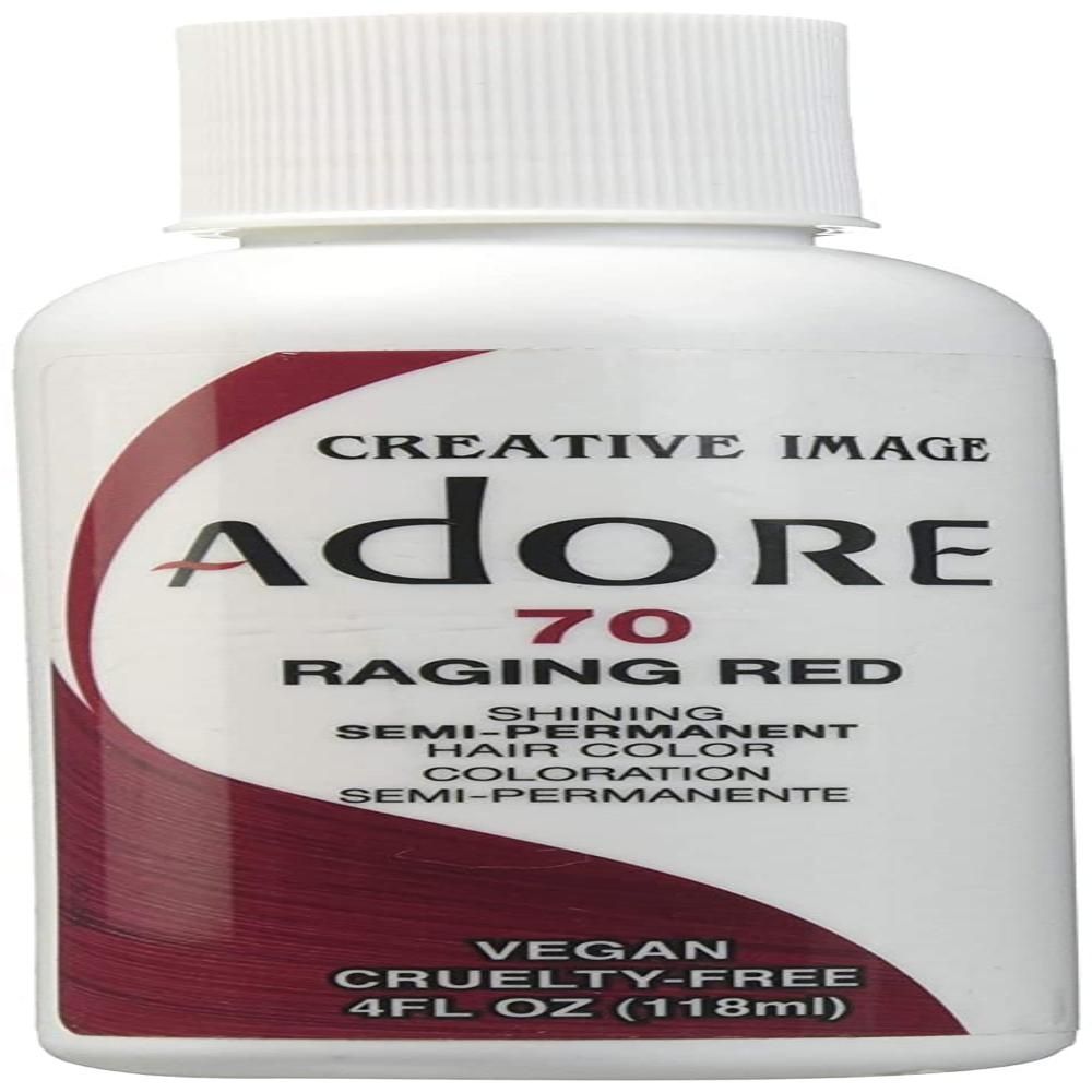 Color de cabello semipermanente Adore 070 Raging Red 118 ml