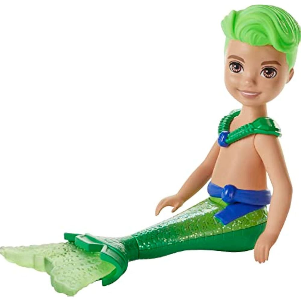 Barbie Dreamtopia Chelsea Merboy Muñeca con pelo y