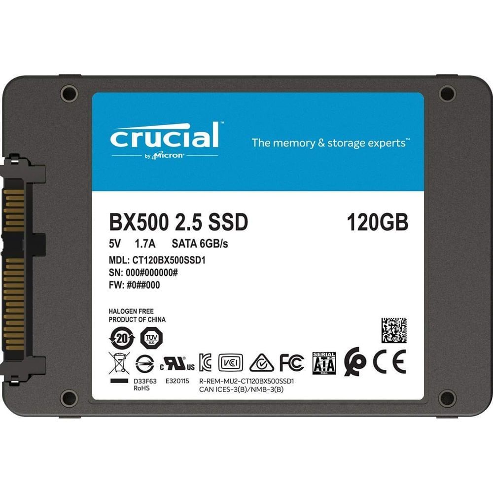 de estado solido SSD 120GB Crucial BX500