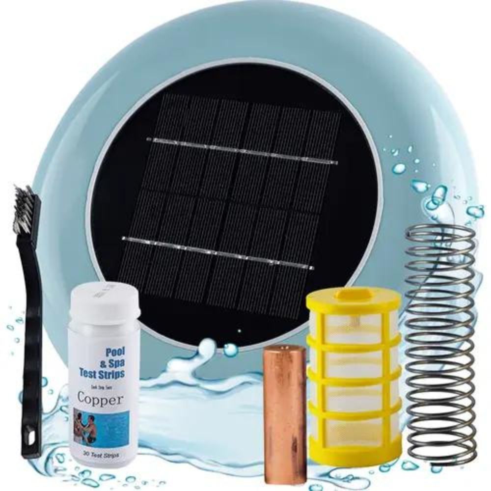 Flotador Clorador Solar Para Piscinas - Dispensador De Pastillas De Cloro Con Luz, Ideal Para Mantenimiento Fácil