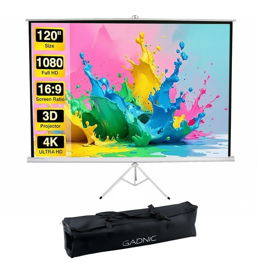 Pantalla Proyector Gadnic 120? Manual con trípode