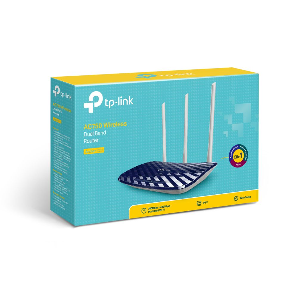 Router Azul Router 4P TpLink AC750 Dual band Azul