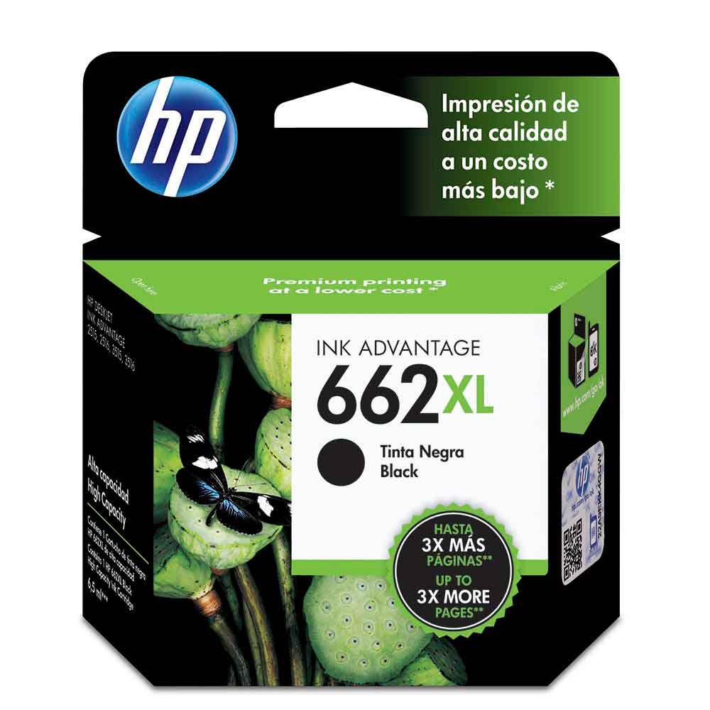 Cartucho HP 662XL de tinta negra