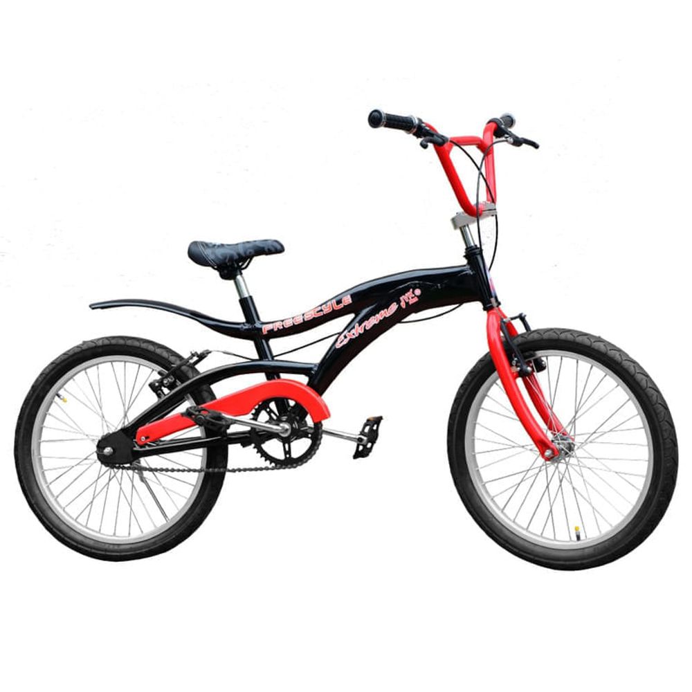 Bicicleta Rodado 20 Jvk Bikes Freestyle Aluminio Bmx Negro