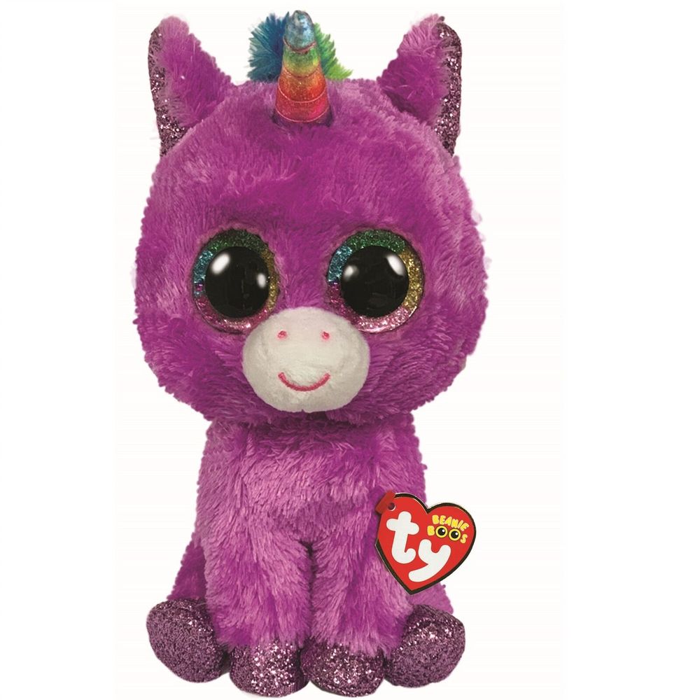 Ty Beanie Boo's Plüschtier Flora Das Stinktier, 15 Cm – Mit Glitzeraugen, Zum Sammeln & Kuscheln