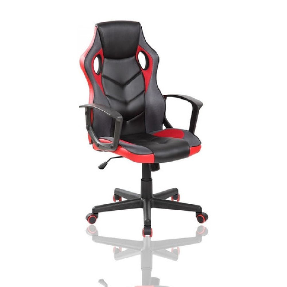 Sillón Ejecutivo Reforzado Ergonomico Gamer Silla De Oficina Color Rojo