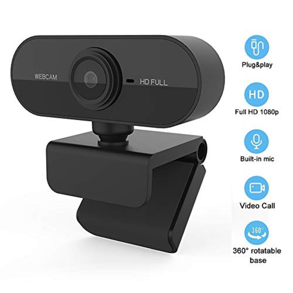 Compre Cámica Web de 2K HD Webcam 360 Grados USB2.0 Cam Web Con