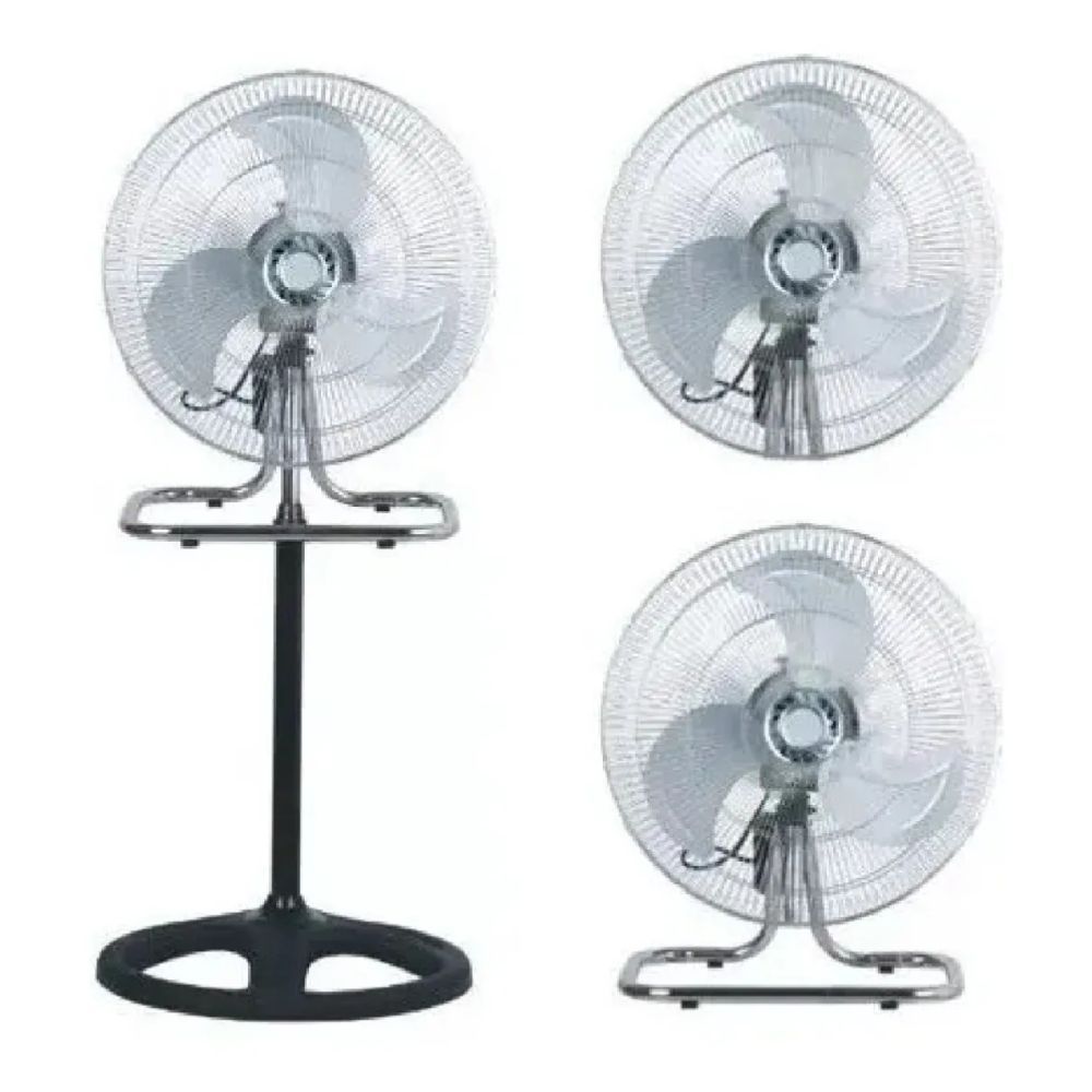 Ventilador 3 En 1 Kanji 3 KJH-1209 Negro 3 Palas Metal 18"