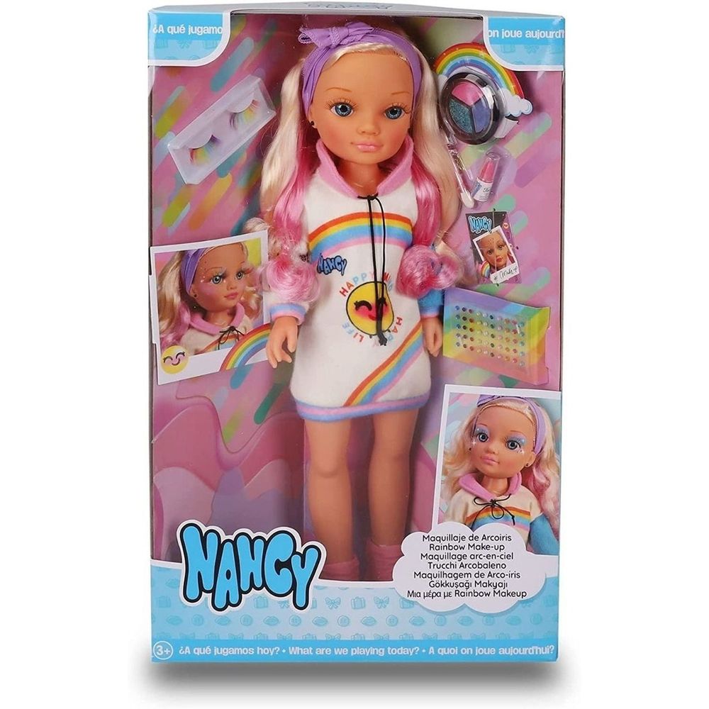 Muñeca Nancy Maquillaje Arco Iris Famosa Con Accesorios