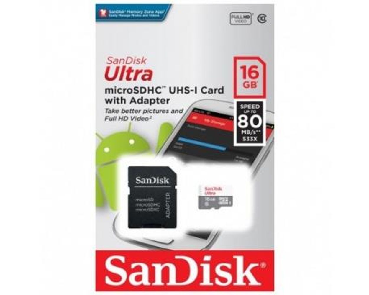Scheda Di Memoria SanDisk Ultra MicroSDHC 32GB – Classe 10, 48MB/s Con Adattatore SD – Per Foto E Video Full HD - 3