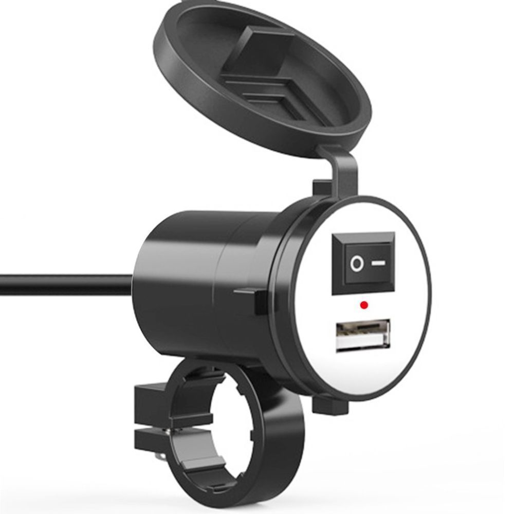 Chargeur USB Pour Moto 12V 1A - Avec Bouchon étanche - Pour BMW Et Autres Motos/quad - 5