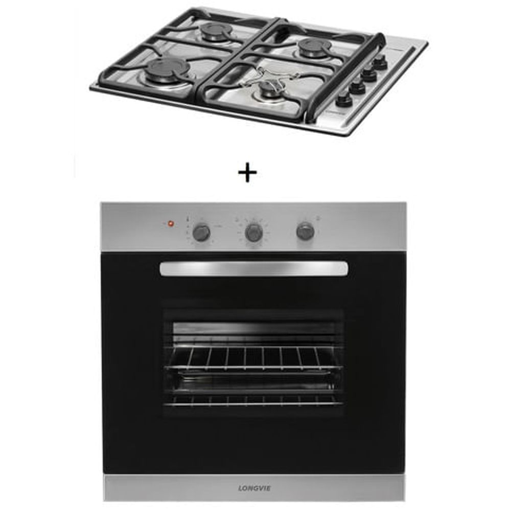 Combo23 Gas Longvie Horno H1500xf + Anafe A6600xf