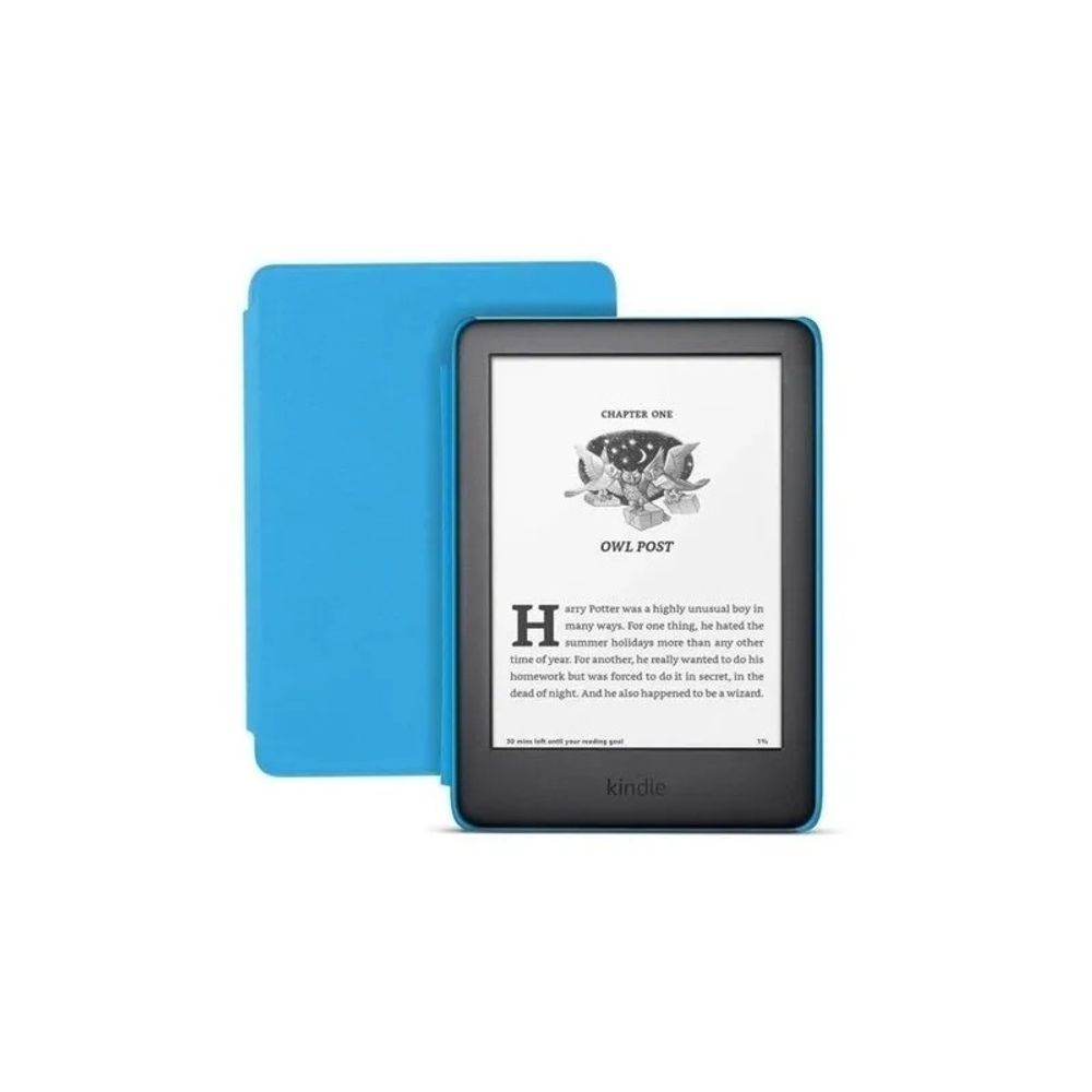 Amazon Ereader Logo Amazon E-reader Kindle Kids 10th Gen Pantalla 6p 8gb y Funda Azul