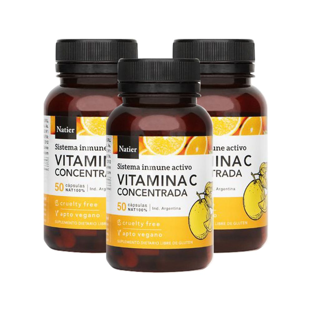 Combo Vitamina C Natier Concentrada C Psulas X Unidades