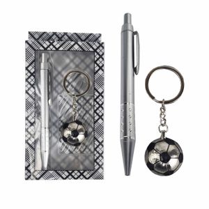 Set 2 Piezas Lapicera Llavero En Caja PVC Con Visor Regalo Accesorios Dia Del Padre RJ1429