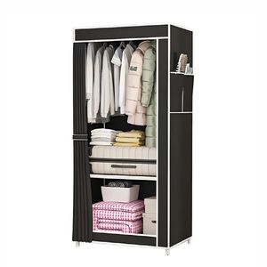 Armario Portátil Organizador Armable Waggs con Cortina