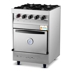 Cocina Industrial Siena 4 Hornallas Acero Inoxidable Danda