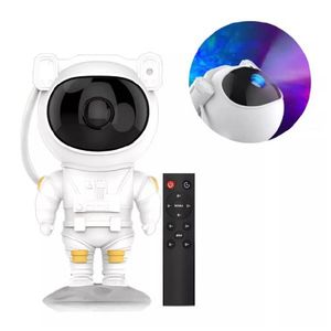 Astronauta Proyector Galaxia Luz Led Lampara Velador Moderno Waggs