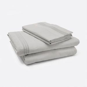 Sábanas Full Blanc Platinum Queen Grises