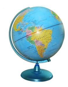 Globo Terráqueo Base Plástica 25cm 257w