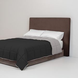 Acolchado CDI Báltico Queen Size Reversible Negro / Gris Oscuro