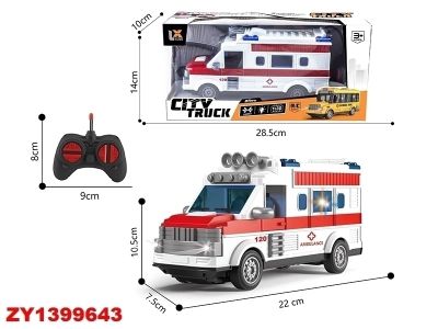 Ambulancia a control remoto - R.h Importado Art 9643