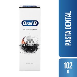 Pasta Dental Oral-B Natural Essence Aceite De Coco & Carbón 75 ml $3.186