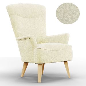 Sillon Fijo Dante Boucle Chardonnay Lustre Miel