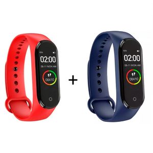 Combo 2x1 Reloj Smartwatch Nictom SB04 Rojo Azul Smartband