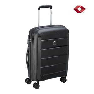 Valija Cabina Carry On Delsey Binalong Rigid Rueda 360 Negro