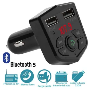 Klack Transmisor FM Bluetooth USB/Manos Libres/Reproductor MP3 para Coche