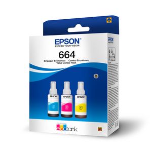 Botella de Tinta Epson T664520-3 CMY x3