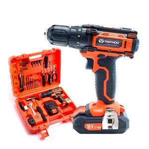 Taladro Atornillador Inalámbrico 18v DACD1800V2 + 54 Accesorios Con Maletín