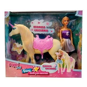 Muñeca Articulada Kiara Hada Y Su Unicornio Poppi Doll $15.35911 $13.599