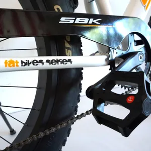 Bicicleta Fat Brave Boy Rodado 26 RuedasAnchas Blanca con naranja