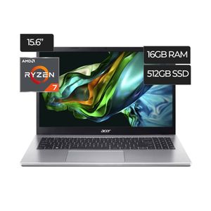 Notebook Acer Aspire 3 15.6 Amd Ryzen 7 5700u 16gb De Ram 512gb Ssd Windows 11 Home