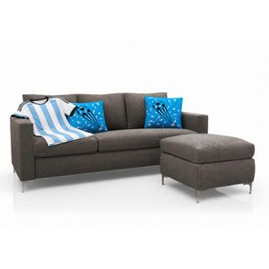 Sillón Living Esquinero 3 Cuerpos Chenille Gris Oscuro + Almohadones + Camiseta de Regalo Promo Mundial